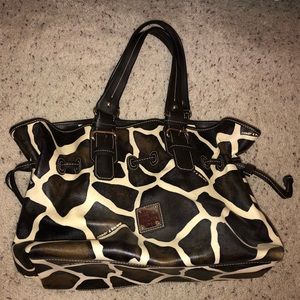 Authentic Dooney and Bourke Giraffe Print Purse